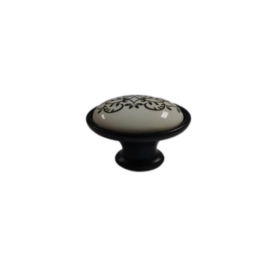 RFORM 1410 Porselen Kulp Desenli, Düğme, Siyah - 1