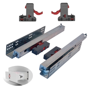 Samet Full- Tam Açılım Push Open( Bas- Aç) Ray 450 mm - 1