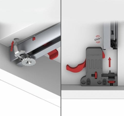 Samet Smart Slide Tek Açılım Frenli Ray 450 mm - 3