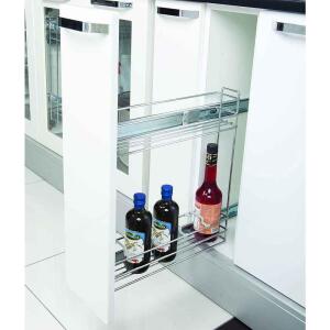 Starax 2219 Yandan Raylı Şişelik, Frenli, Ahşap Tablalı - Starax