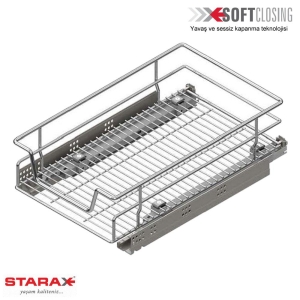 Starax 2332 40 cm Bağımsız Çift Açılım Tandem Raylı Çekmece - 1