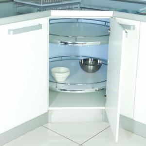 Starax 4/4 Borusuz Ahşap Tablalı Döner Sepet Takımı - Starax