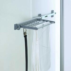 Starax 6540 Sol Raylı Alüminyum Pantolonluk Askılı Kemerlik - Starax