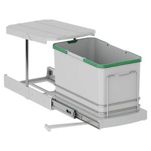 Starax Raylı Plastik Gövde Çöp Kovası 16 LT, S-2573-G, Gri - Starax