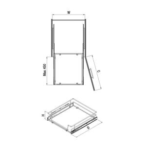 STARAX S-2312 Ahşap Tablalı Tel Çekmece - 2