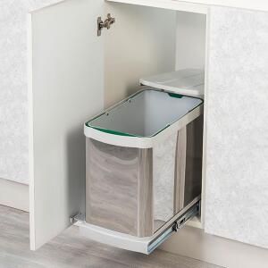 Starax Teleskopik Raylı Paslanmaz Gövde Çöp Kovası 24 LT - Starax