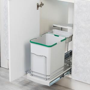 Starax Teleskopik Raylı Plastik Gövde Çöp Kovası 16+1 LT - Starax