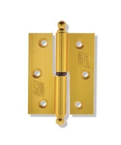 TUBA 12 cm Okka Alüminyum Menteşe, Sağ, Sarı - 1