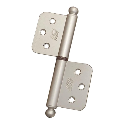 TUBA PN-310, 10 cm Panel Tipi Yönsüz Alüminyum Menteşe, Saten renk - 1
