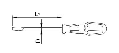 VIP-TEC 610032 Art Düz Uçlu Tornavida 3.0 - 2